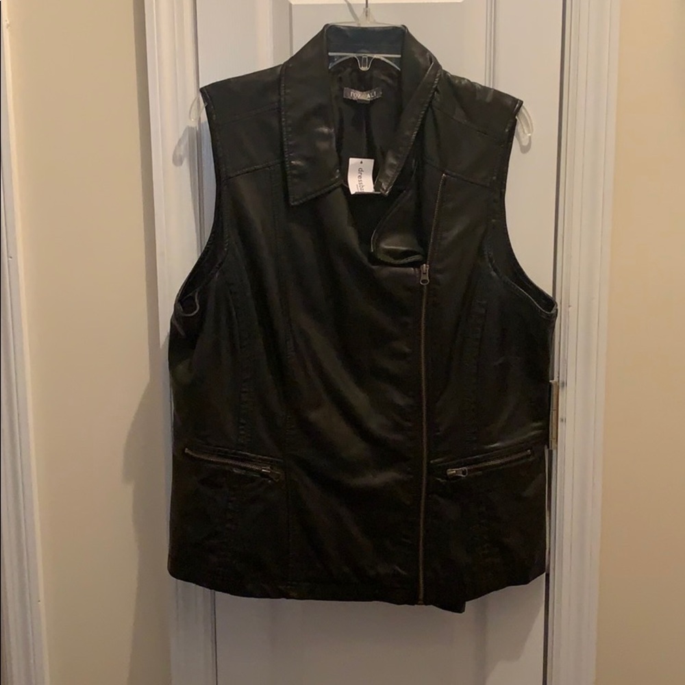 Leather vest